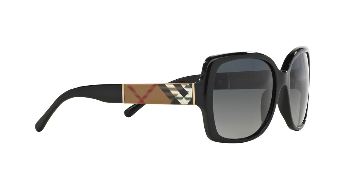 Burberry  0BE4160 3433T3 58 Black 
Grey Gradient Polarised 58 
Cr39 
Acetate 
Metal