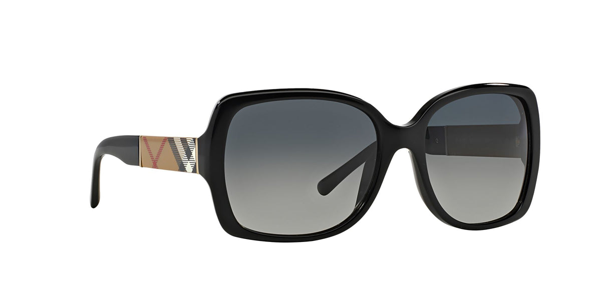 Burberry  0BE4160 3433T3 58 Black 
Grey Gradient Polarised 58 
Cr39 
Acetate 
Metal