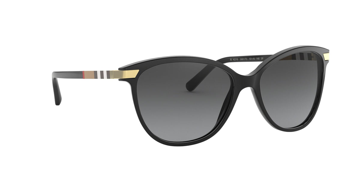 Burberry  0BE4216 3001T3 57 Black 
Grey Gradient Polarised 57 
Plastic 
Plastic