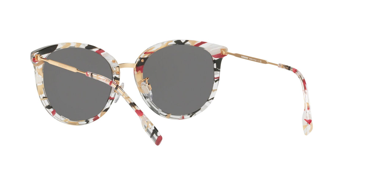 Burberry BE 4289D Striped Check / Grey 56 / Plastic / Metal