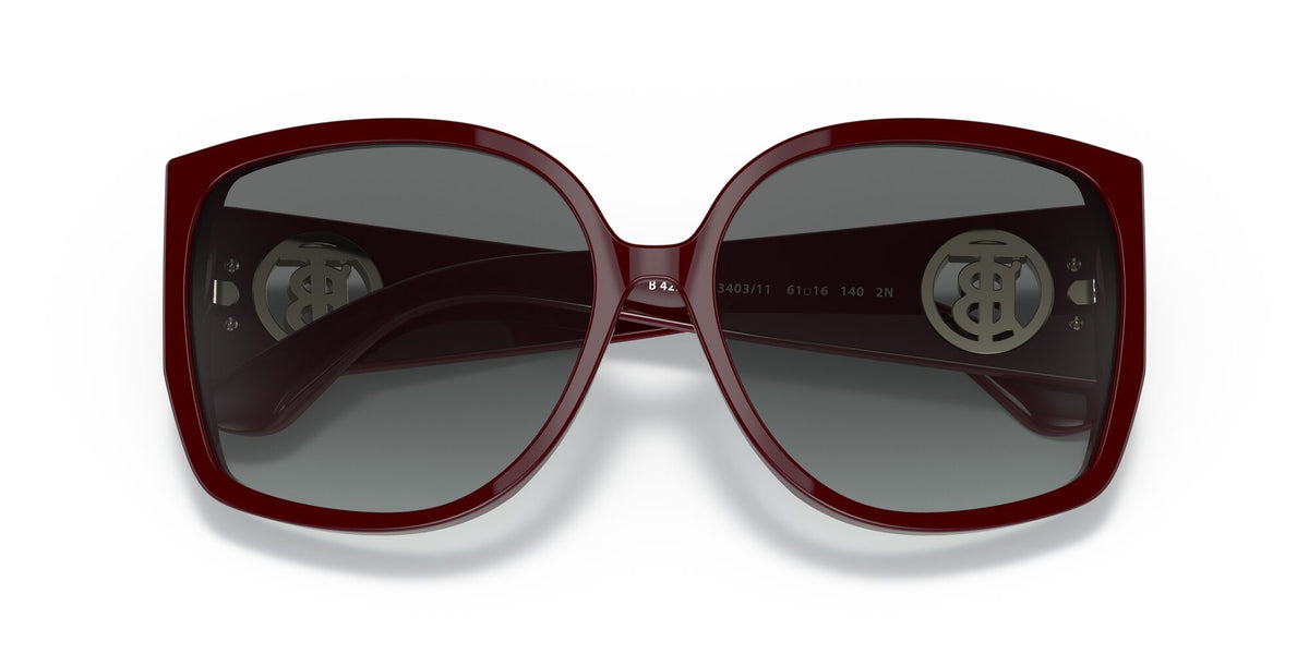 Burberry BE 4290F Bordeaux / Grey Gradient 61 / Plastic / Plastic