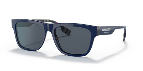 Burberry BE 4293F Top Blue On Navy Check / Dark Grey 56 / Plastic / Plastic