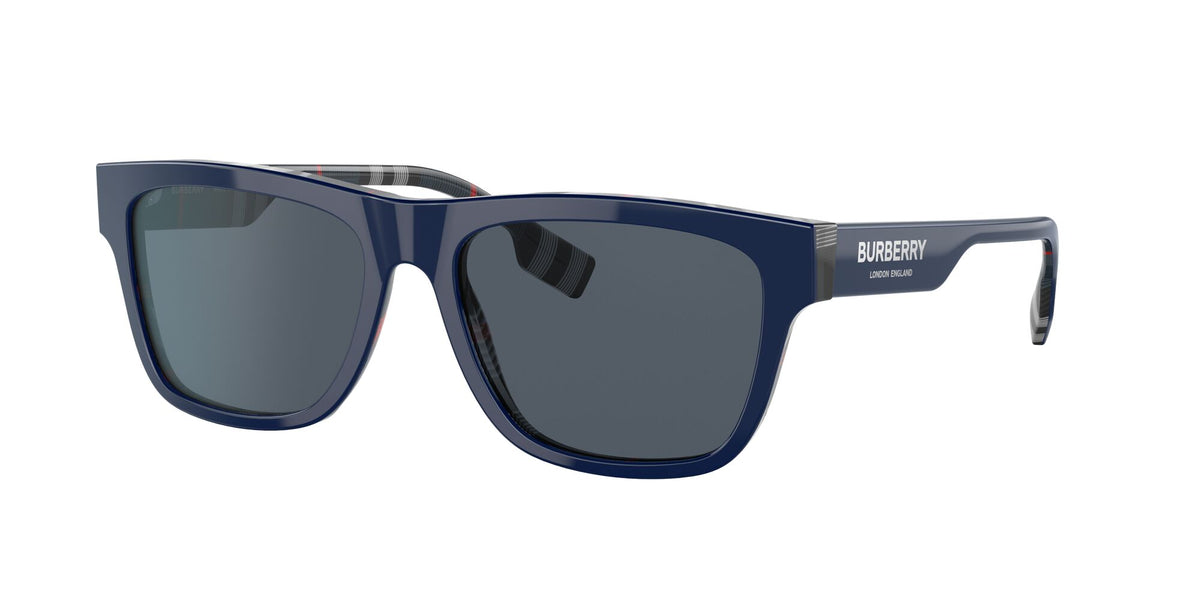 Burberry BE 4293 Top Blue On Navy Check / Dark Grey 56 / Plastic / Plastic