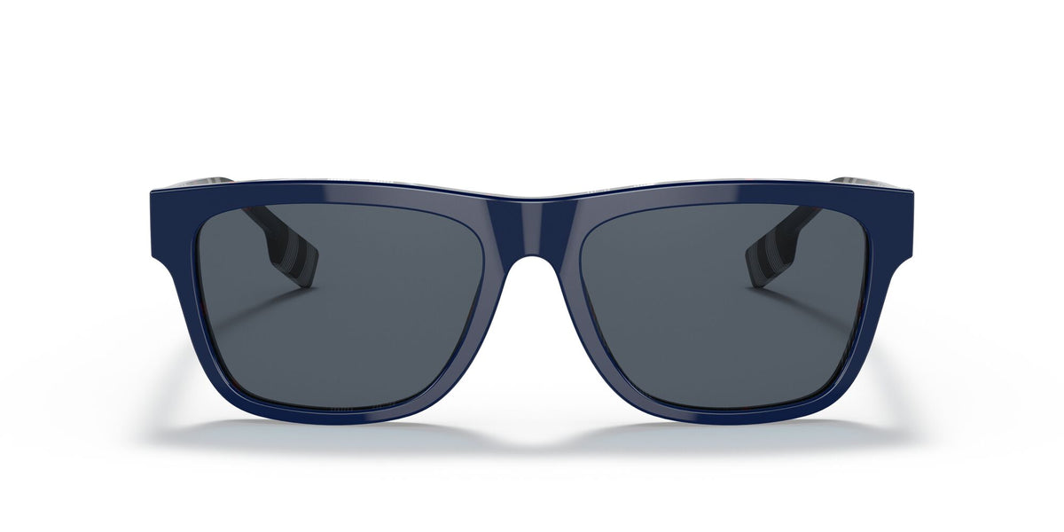 Burberry BE 4293 Top Blue On Navy Check / Dark Grey 56 / Plastic / Plastic