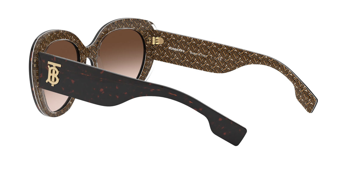 Burberry BE 4298F Top Dark Havana On Tb Brown / Brown Gradient 54 / Plastic / Plastic