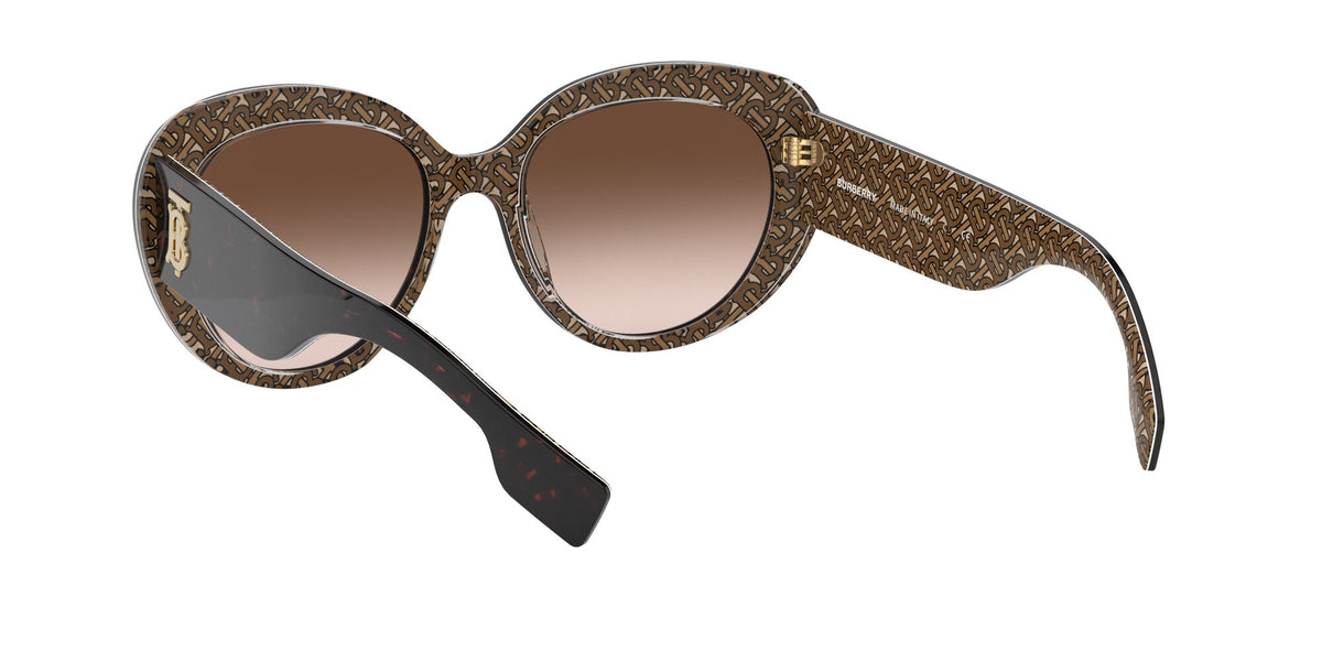 Burberry BE 4298F Top Dark Havana On Tb Brown / Brown Gradient 54 / Plastic / Plastic