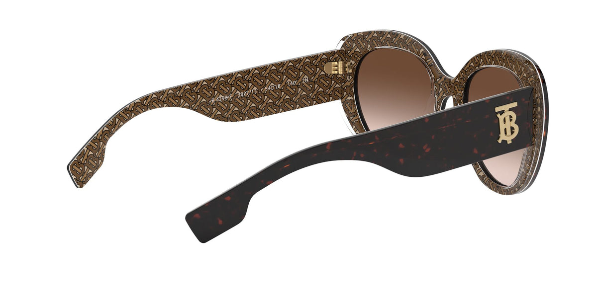 Burberry BE 4298F Top Dark Havana On Tb Brown / Brown Gradient 54 / Plastic / Plastic