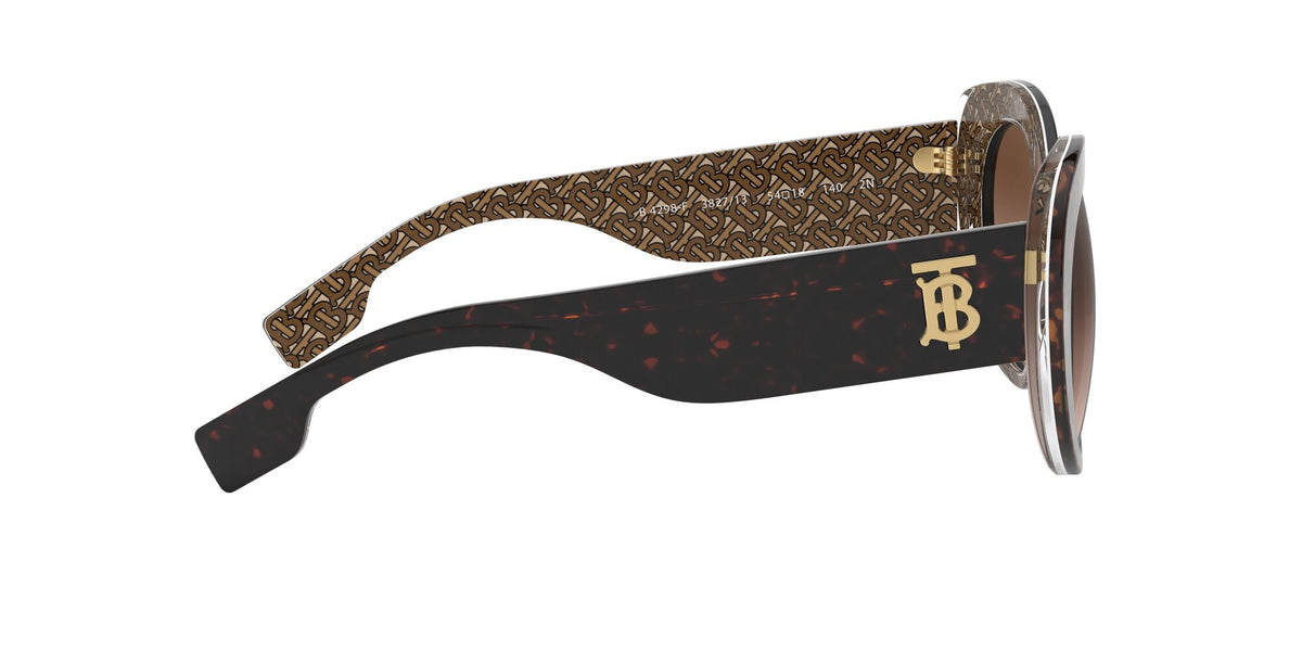 Burberry BE 4298F Top Dark Havana On Tb Brown / Brown Gradient 54 / Plastic / Plastic