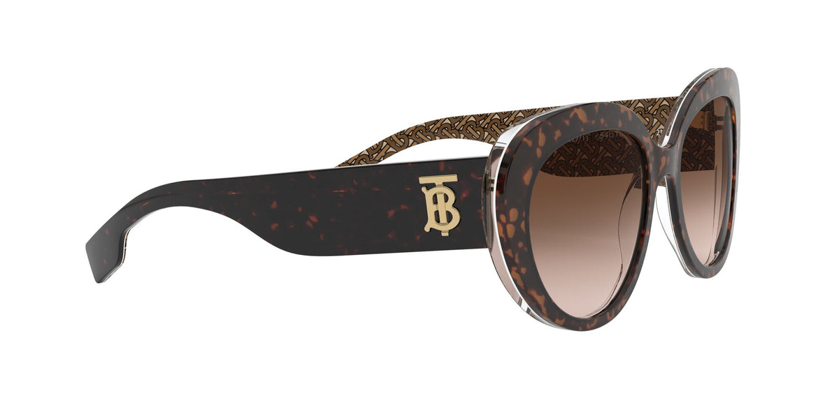 Burberry BE 4298F Top Dark Havana On Tb Brown / Brown Gradient 54 / Plastic / Plastic