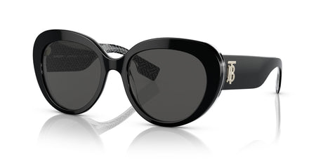 Burberry Rose 0BE4298 397787 54 Black/Print Tb/Crystal / Dark Grey 54 / Plastic / Plastic