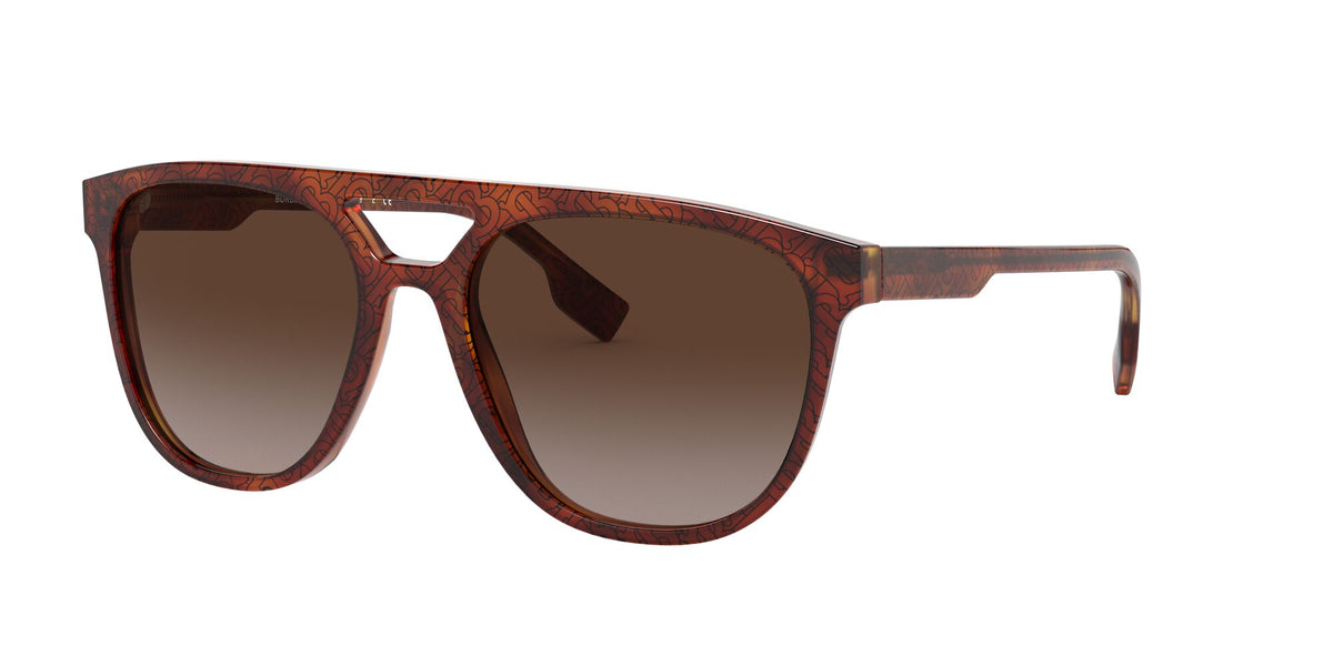 Burberry BE 4302 Top Tb Black On Light Havana / Brown Gradient 56 / Plastic / Plastic