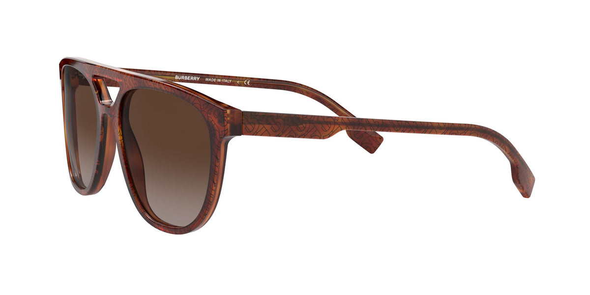 Burberry BE 4302 Top Tb Black On Light Havana / Brown Gradient 56 / Plastic / Plastic