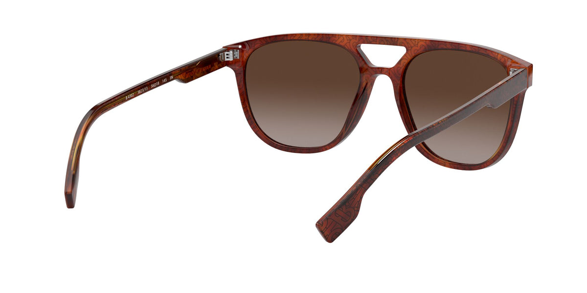 Burberry BE 4302 Top Tb Black On Light Havana / Brown Gradient 56 / Plastic / Plastic