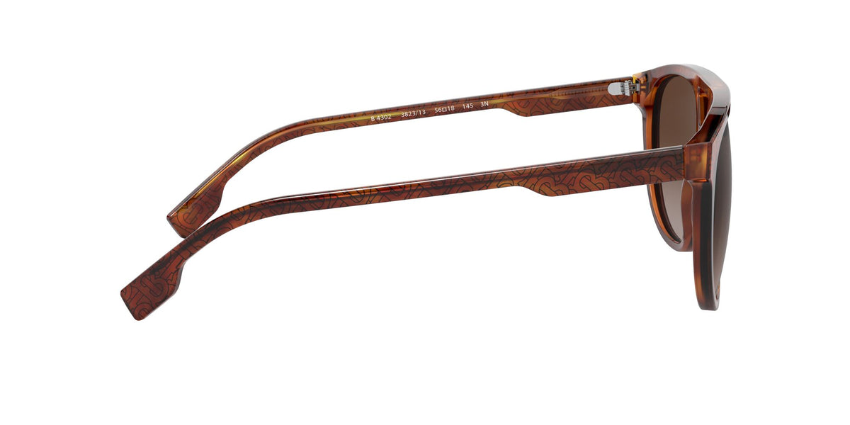 Burberry BE 4302 Top Tb Black On Light Havana / Brown Gradient 56 / Plastic / Plastic