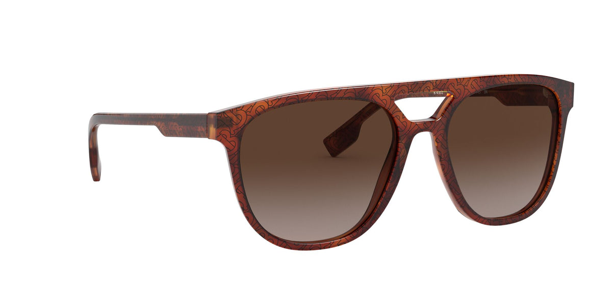 Burberry BE 4302 Top Tb Black On Light Havana / Brown Gradient 56 / Plastic / Plastic