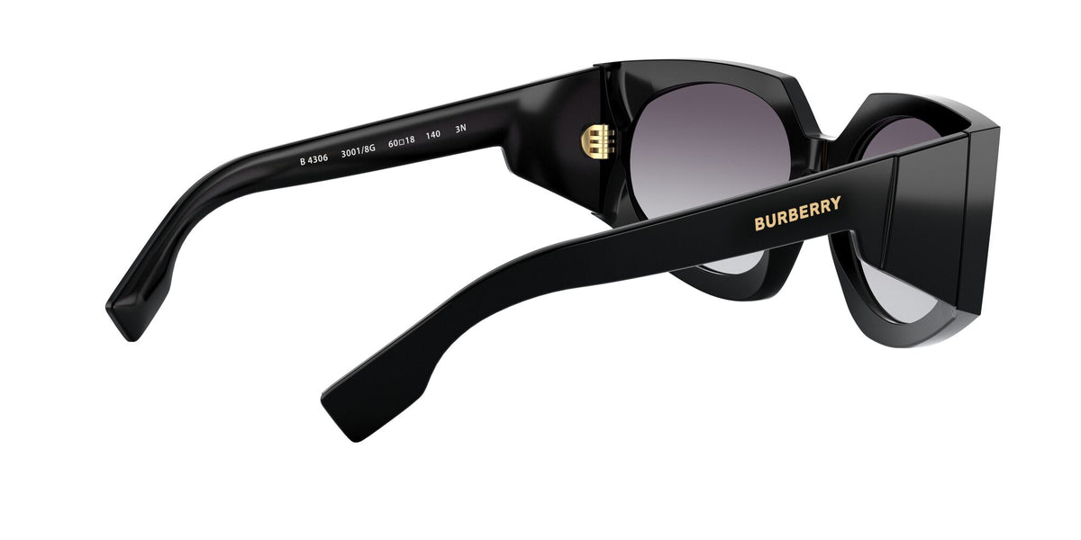 Burberry BE 4306 Black / Grey Gradient 60 / Plastic / Plastic