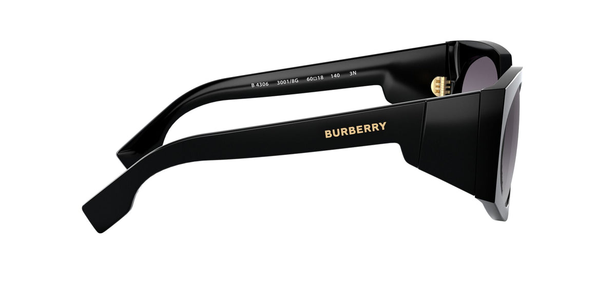 Burberry BE 4306 Black / Grey Gradient 60 / Plastic / Plastic