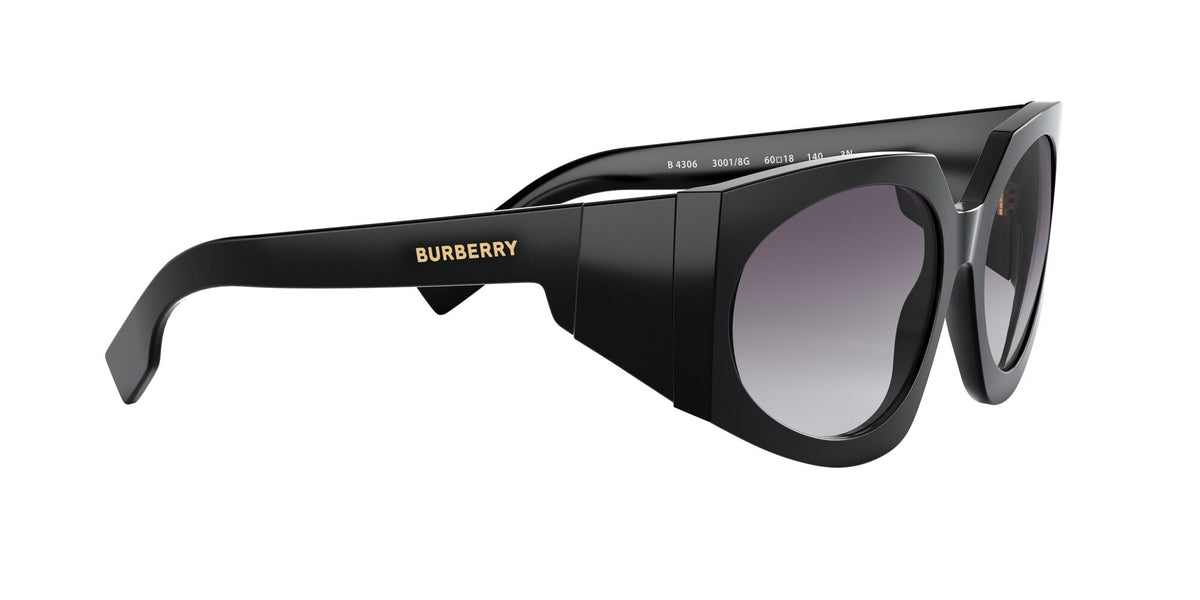 Burberry BE 4306 Black / Grey Gradient 60 / Plastic / Plastic