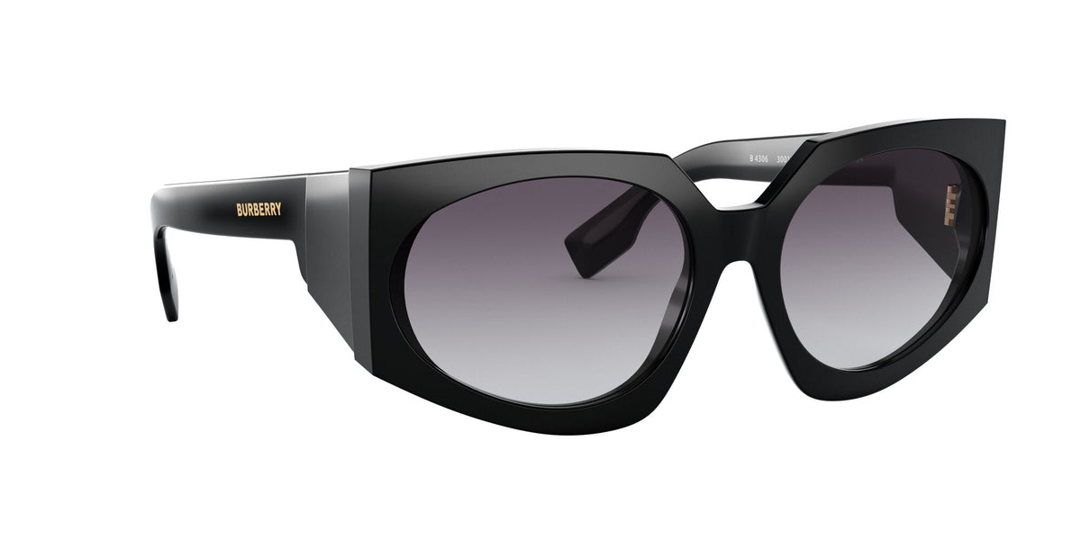 Burberry BE 4306 Black / Grey Gradient 60 / Plastic / Plastic