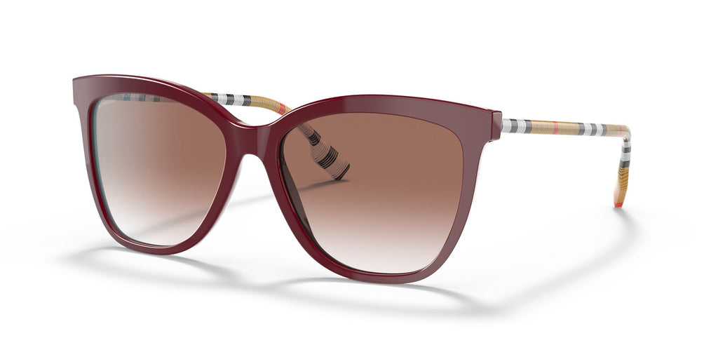 Burberry BE 4308F Bordeaux / Clear Gradient Pink 56 / Plastic / Plastic