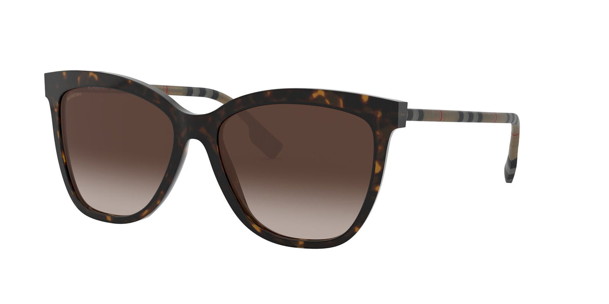 Burberry BE 4308 Dark Havana / Brown Gradient 56 / Plastic / Plastic