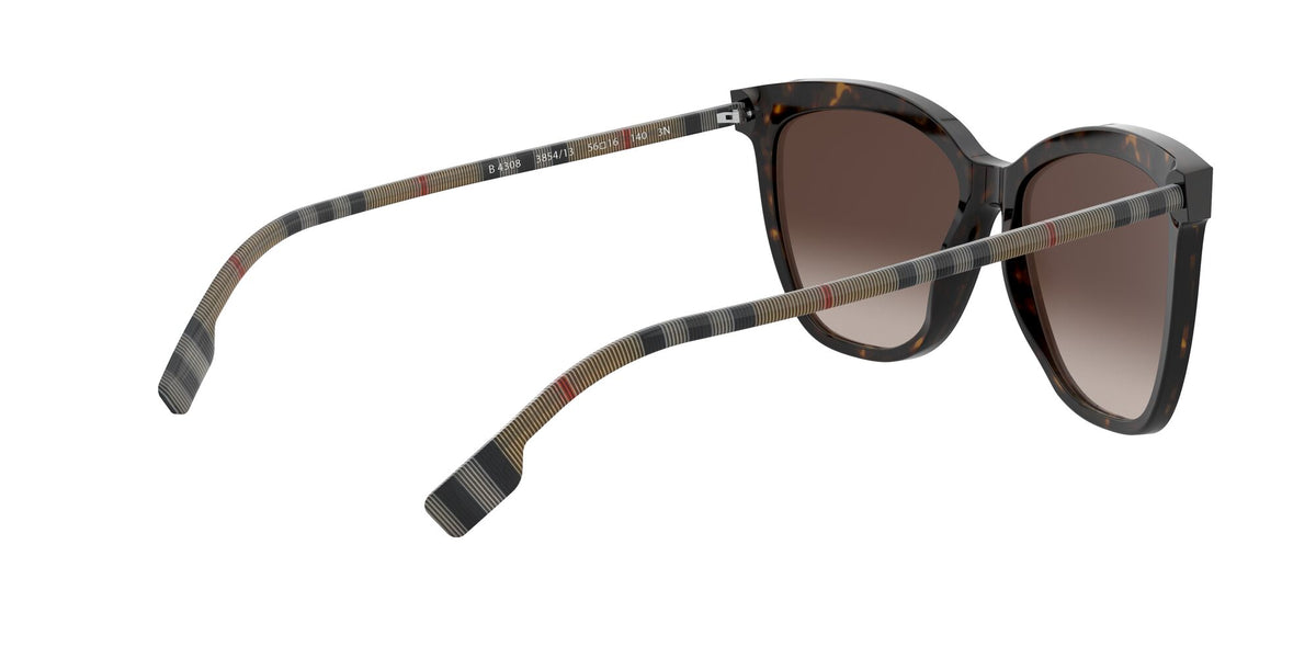 Burberry BE 4308 Dark Havana / Brown Gradient 56 / Plastic / Plastic
