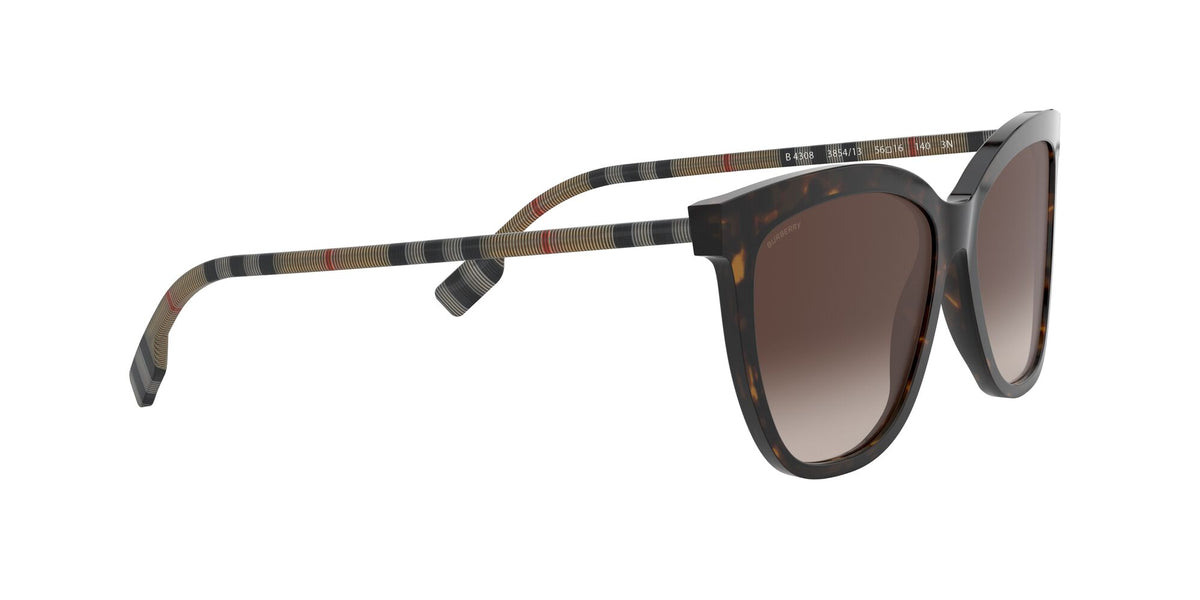 Burberry BE 4308 Dark Havana / Brown Gradient 56 / Plastic / Plastic