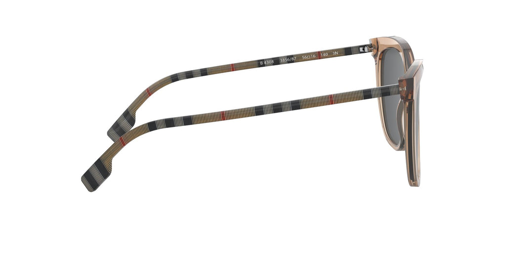 Burberry BE 4308 Transparent Brown / Grey 56 / Plastic / Plastic