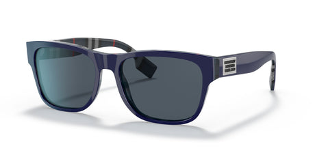 Burberry BE 4309F Top Blue On Navy Check / Dark Grey 57 / Plastic / Plastic