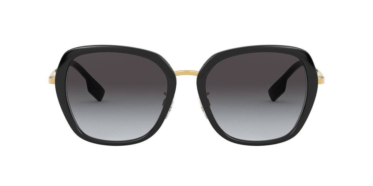 Burberry BE 4311D Black / Grey Gradient 57 / Plastic / Metal