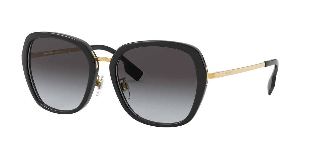 Burberry BE 4311D Black / Grey Gradient 57 / Plastic / Metal