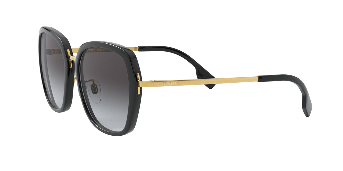 Burberry BE 4311D Black / Grey Gradient 57 / Plastic / Metal