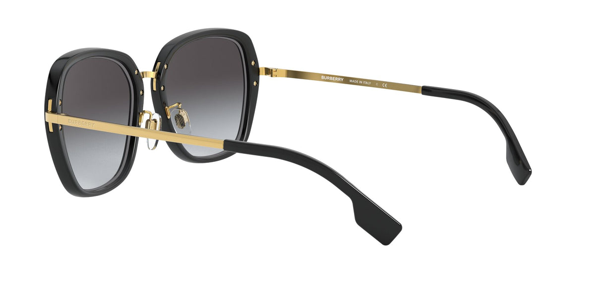 Burberry BE 4311D Black / Grey Gradient 57 / Plastic / Metal