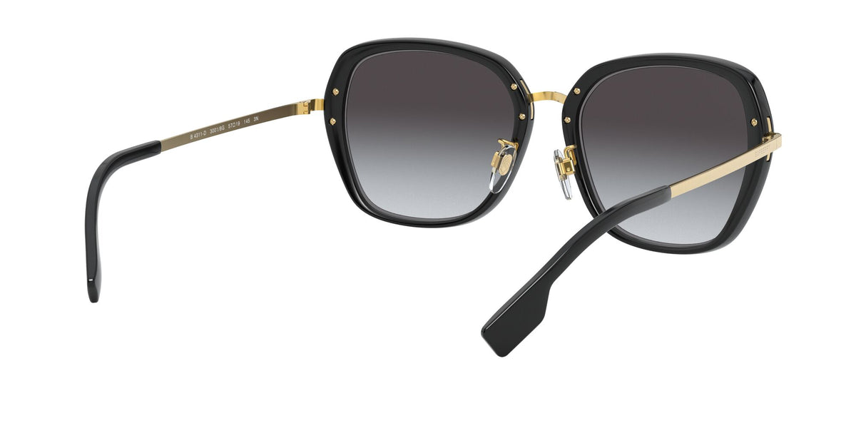 Burberry BE 4311D Black / Grey Gradient 57 / Plastic / Metal