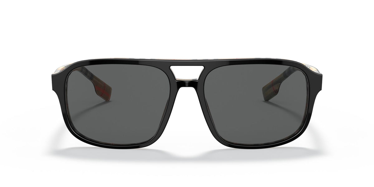 Burberry BE 4320 Top Black On Vintage Check / Dark Grey 58 / Plastic / Plastic