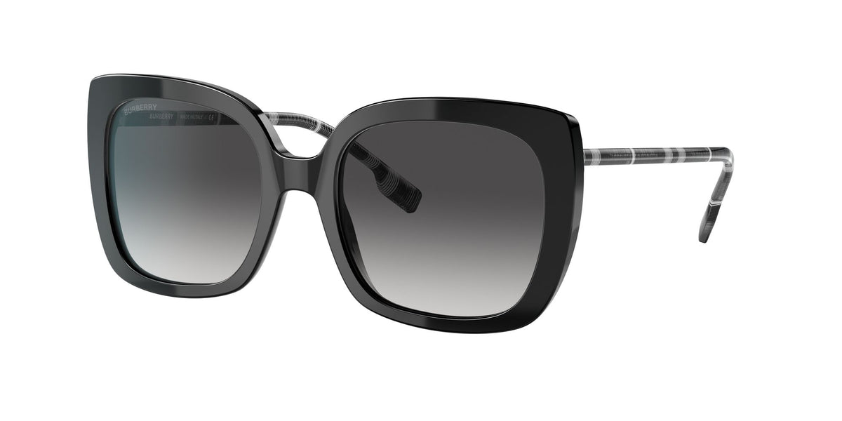 Burberry BE 4323F Black / Gradient Grey 56 / Plastic / Plastic