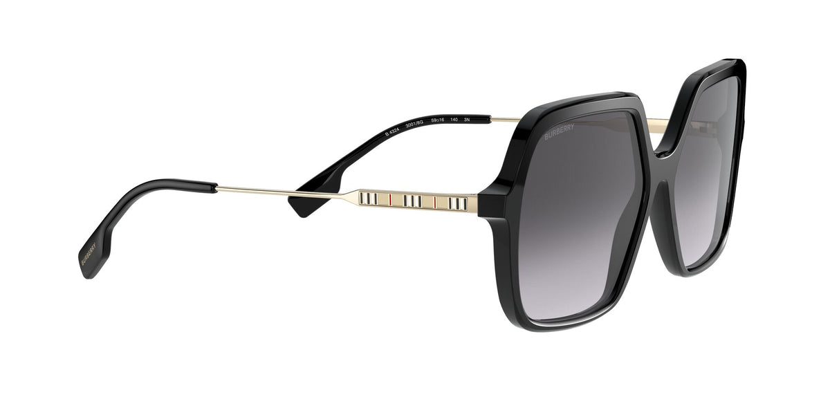 Burberry BE 4324 Black / Grey Gradient 59 / Plastic / Metal