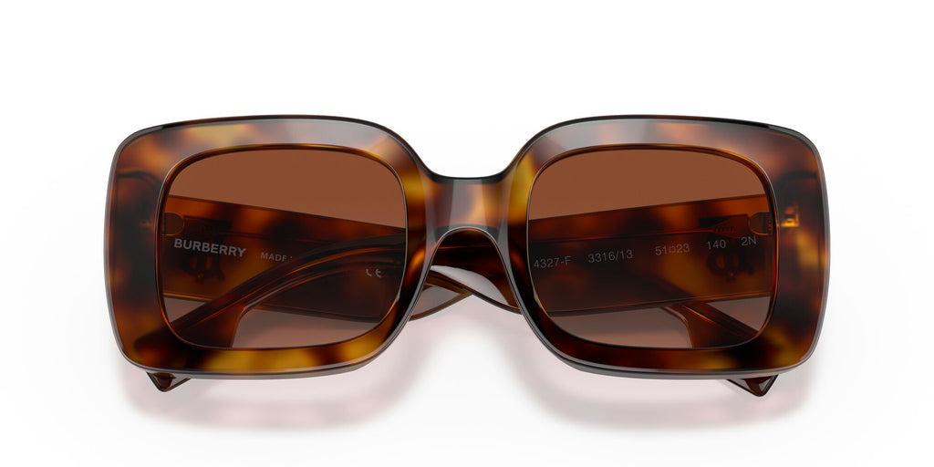 Burberry BE 4327F Light Havana / Brown Gradient 53 / Plastic / Plastic