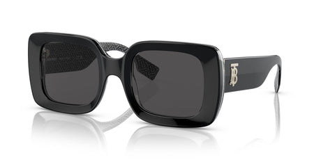 Burberry BE 4327 Black/Print Tb/Crystal / Dark Grey 51 / Plastic / Plastic