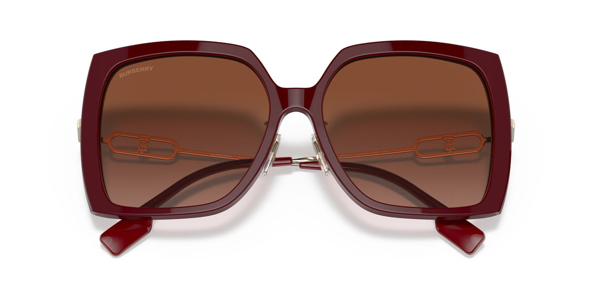 Burberry BE 4332F Bordeaux / Brown Gradient 57 / Plastic / Metal