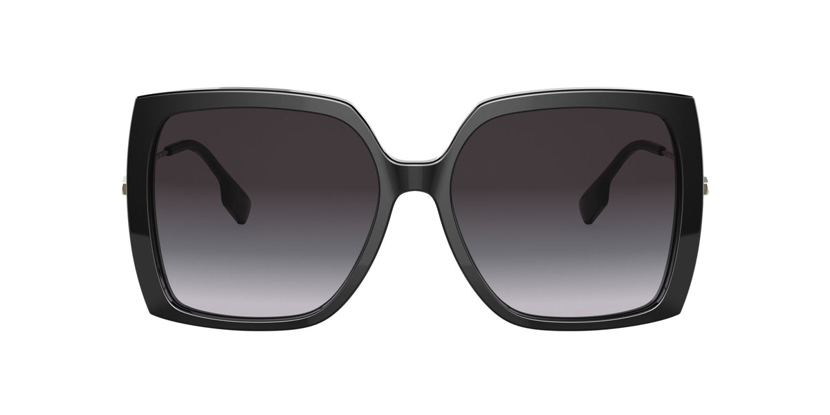 Burberry BE 4332 Black / Grey Gradient 57 / Plastic / Metal