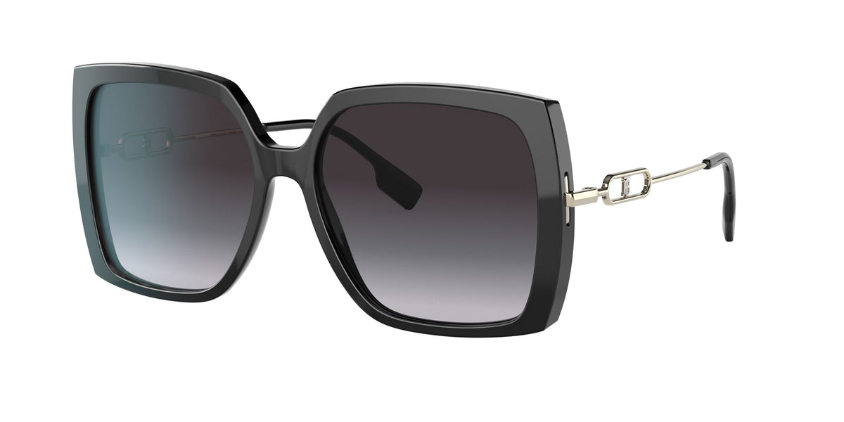 Burberry BE 4332 Black / Grey Gradient 57 / Plastic / Metal