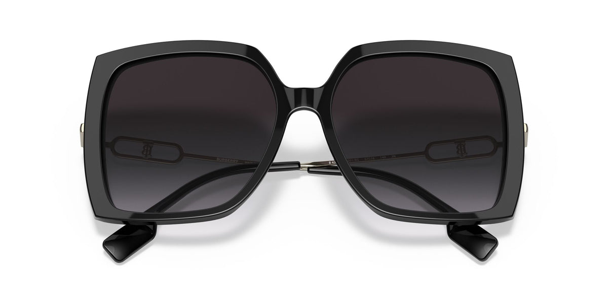 Burberry BE 4332 Black / Grey Gradient 57 / Plastic / Metal