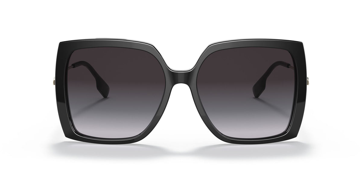 Burberry BE 4332 Black / Grey Gradient 57 / Plastic / Metal