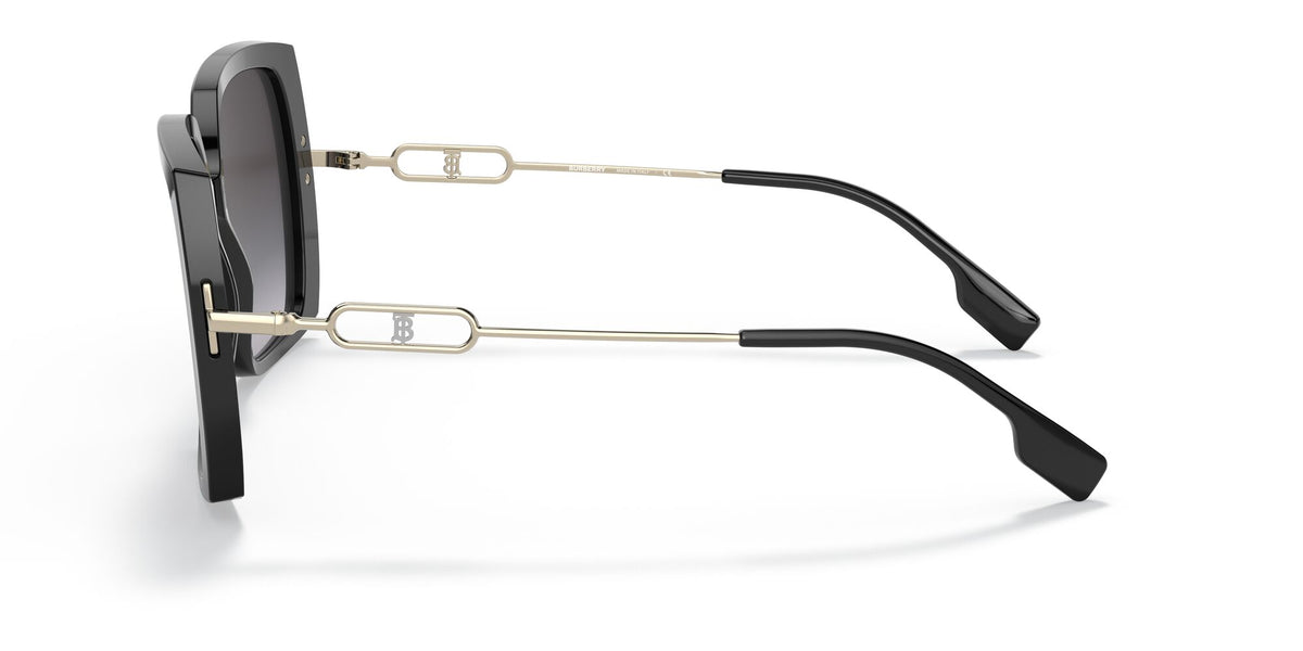 Burberry BE 4332 Black / Grey Gradient 57 / Plastic / Metal
