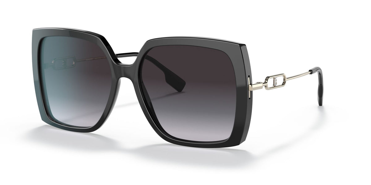 Burberry BE 4332 Black / Grey Gradient 57 / Plastic / Metal