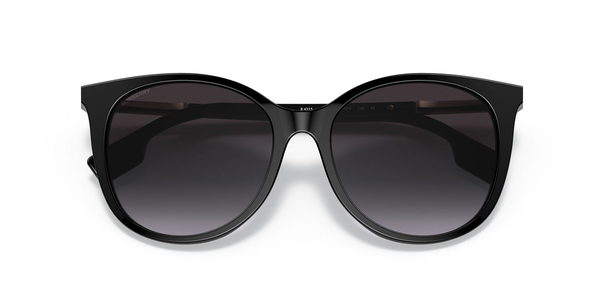 Burberry BE 4333 Black / Grey Gradient 55 / Plastic / Metal