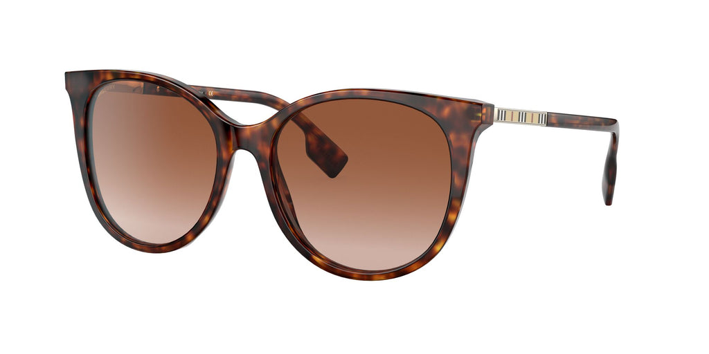 Burberry BE 4333 Light Havana / Brown Gradient 55 / Plastic / Metal