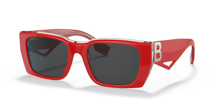 Burberry BE 4336 Top Red On Transparent / Dark Grey 53 / Plastic / Plastic