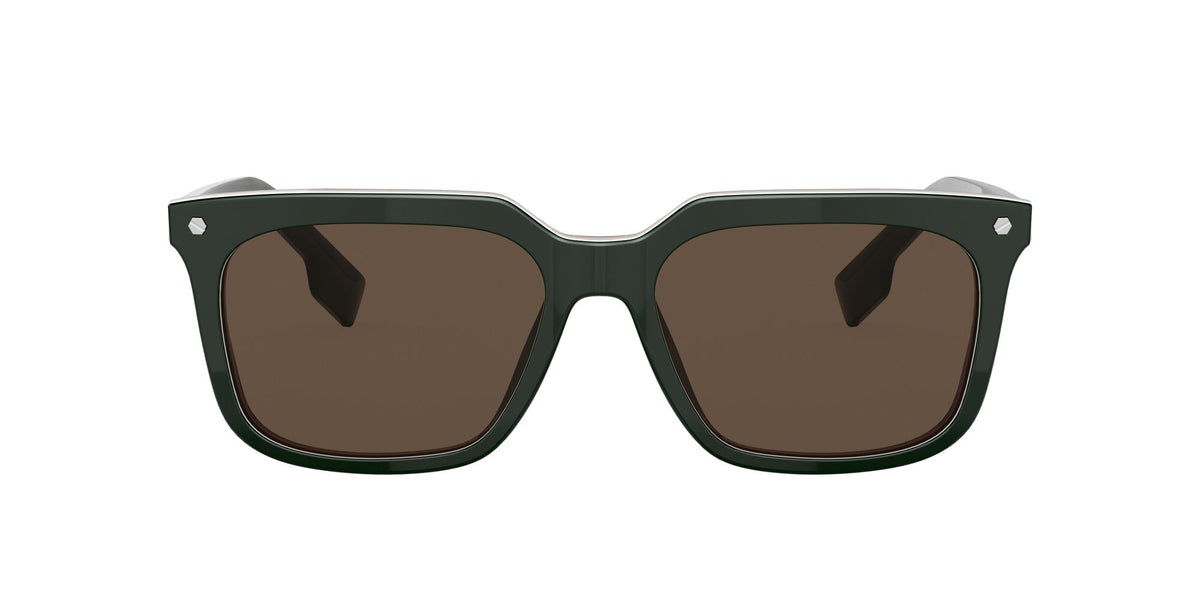 Burberry BE 4337 Green / Dark Brown 56 / Plastic / Plastic